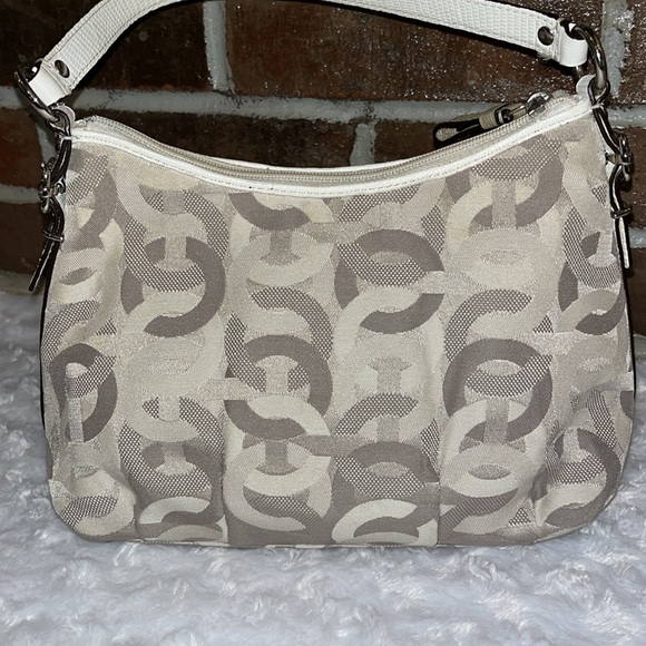 Coach EUC Madison Dotted Top Handle Mini Hobo - Picture 5 of 12